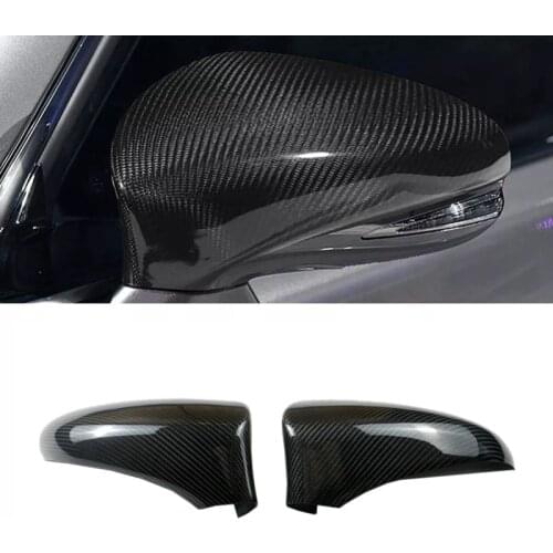 1 Pair Rearview Mirror Cover Carbon Fiber Side Rear View Mirror Cover Caps for Lexus GS ES RC RCF GSF CT LS