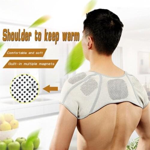 1piece Self-heating Tourmaline Shoulder Magnetic Therapy Support Brace Belt For The Back Posture Corrector Massager