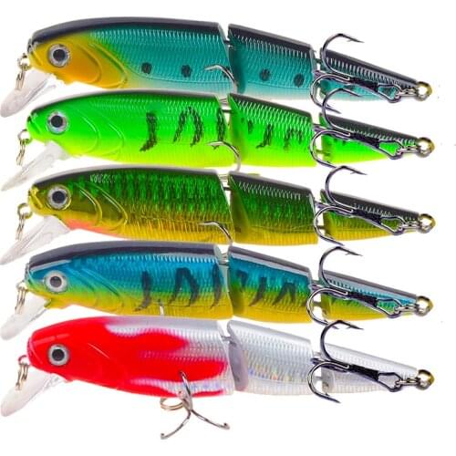 1PCS Jointed Fishing Lure 10.5CM 15G Floating Minnow Plastic Artificial Fishing Wobblers Tools 3 Sections Lure
