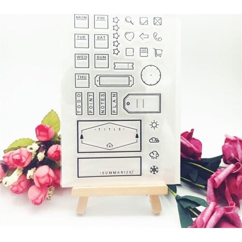 11*16CM Hot selling label alphabet transparent clear stamp / silicone seal roller stamp DIY scrapbook album / card production
