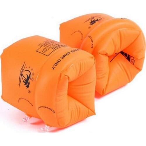 2PCS/lot Adult / Child Yellow Thicken PVC Swimming Arm Ring Floating Rings Kids Inflatable Swim Life Air Sleeves Inflatables 8