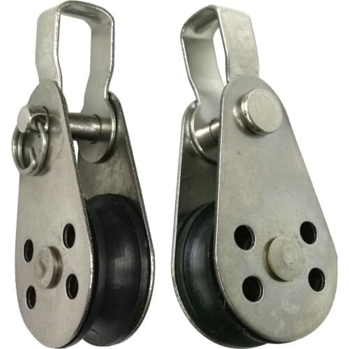 316 Stainless Steel Pulley Block for Sailboat Kayak Anchor Trolley Marine Boat Canoe Accessories