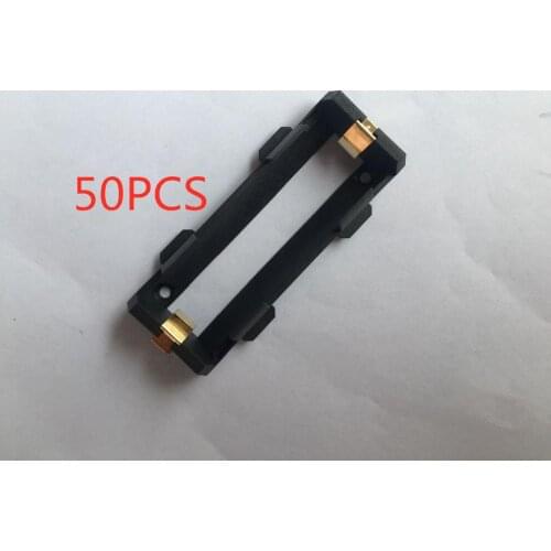 50Pcs/lot High Quality 1 X 26650 Battery Holder SMD With Bronze Pins 26650 Battery Storage Box TBH-26650-1C-SMT