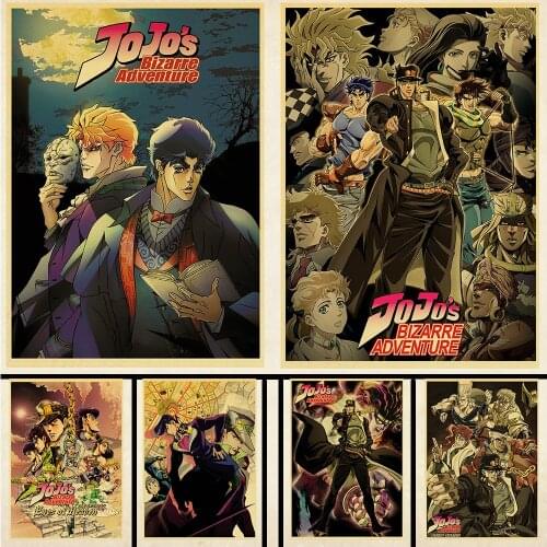 5D Diamond Embroidery Japanese Anime JoJos Bizarre Adventure Diamond Painting Diamond Mosaic Rhinestones Pictures Home Decor