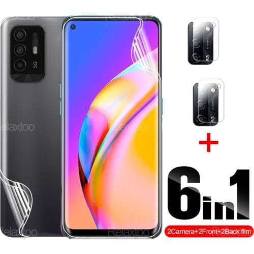 6 in 1 Hydrogel FilmFor Oppo A94 Reno5 Z F19 Pro Plus On OPPO Reno A F 94 19 5 Clear HD Screen Full Cover Camera Protector Glas