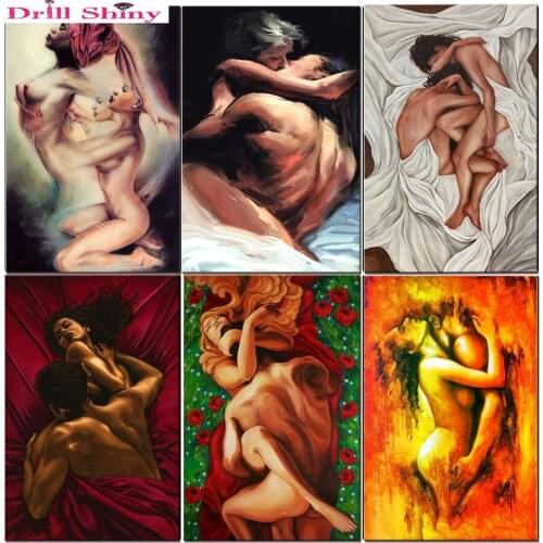 Crazy Sex Oil Painting 5D Diy Diamond Painting Cross Stitch European Style Embroidery Painting Crafts Needlework Diamond Mosaic