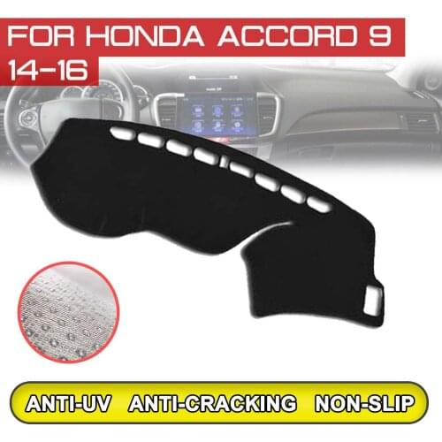 For Honda Accord 9th 2014 2015 2016 Car Dashboard Mat Anti-dirty Non-slip Dash Cover Mat UV Protection Shade Sticker