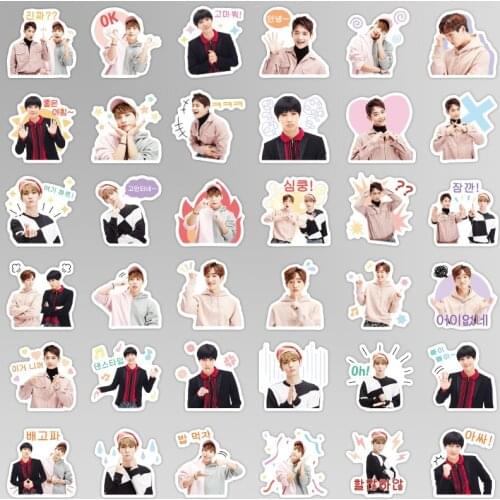 40Pcs Korea mens team SHINee stickers Diary Handmade Adhesive Paper Flake Sticker Scrapbooking Pegatinas Stationery sticker