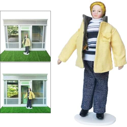 Elegant 1: 12 Dollhouse Teenager Figurine Kids Play Toys for Boys Girls Xmas Gifts