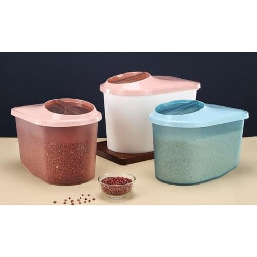 Corn Bin with Insect Proof and Moisture Proof Cover Household Sealed Flour Food Storage Tank