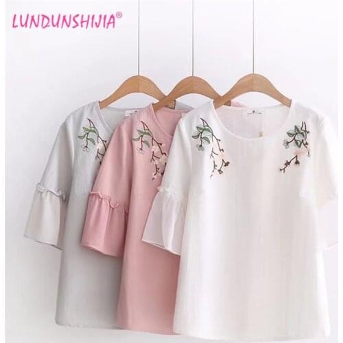 LUNDUNSHIJIA Summer Blouses