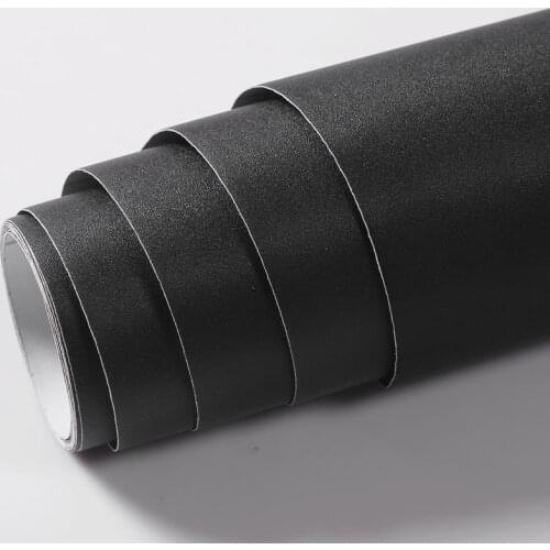 Matt Black Home Decorative Films Waterproof Wall Stickers Vinyl Self-Adhesive Wallpaper Living Room Kitchen Desktops Stickers