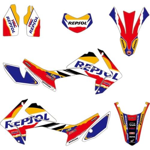 Motorcycle Team Graphic & Backgrounds Decal Sticker Kits For Honda CRF 250L CRF250L 2012 2013 2014 2015 2016 2017 2018 2019 2020