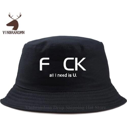 2021 new hot sale All I Need is U Baseball cap Summer Outdoor visor sun hat Casual Fashion Bucket hat Fishing Fisherman net hats