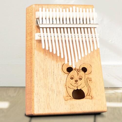 17 Key Kalimba Finger Piano Musical Instrument Gift For Kids Adults Portable Kalimba Mbira Keyboard Wood Easy Carry Piano Kits