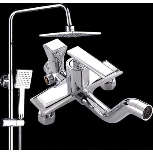 Full Copper Electroplate Household Pressure Boost Shower Shower Suit Toilet Shower Room Bathroom Bath Take A Shower Shower