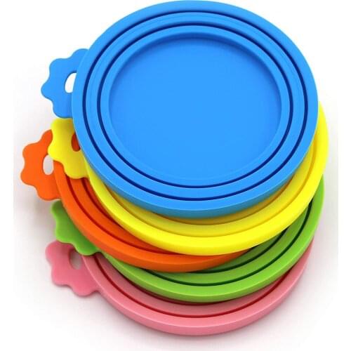 Portable silicone dog and cat can lid pet food lid storage fresh-keeping lid dog supplies dog accessories dog accessories