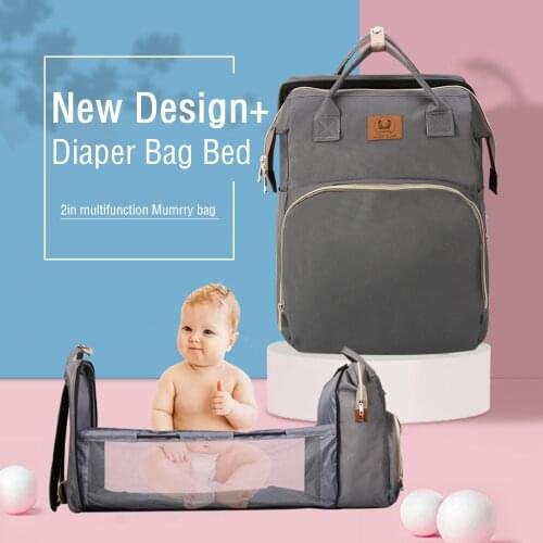 Pre-design Baby Diaper Bag Backpack With Changing Bed Baby Bags For Mom Maternity Nappy Bag Large Capacity New