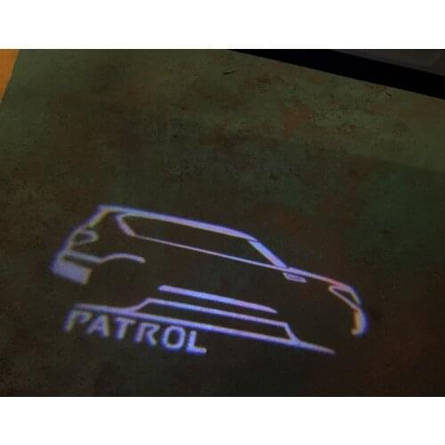 LED Door Welcome Light ProjectorGhost Shadow Lamp For Nissan Patrol Y62 Armada Accessories