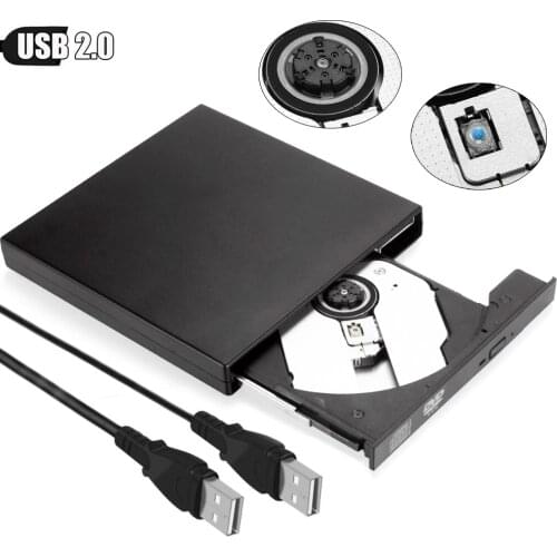 External USB 2.0 DVD RW CD Drive Writer Burner CD/ -ROM Player slim Portatil For WINDOWS XP/7/8/10 For Mac Laptop PC