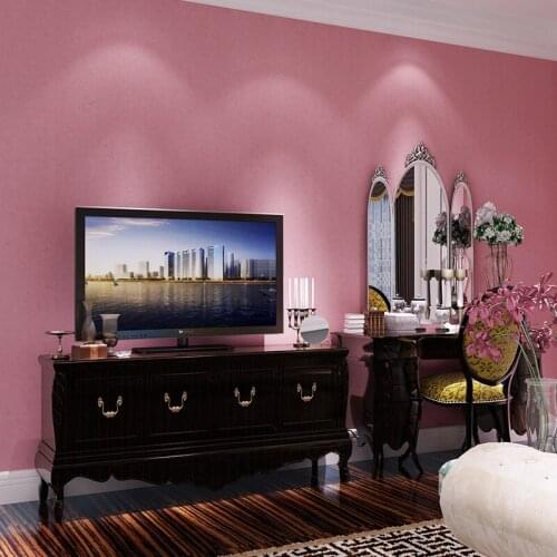Wellyu Purple pink camel thick section may be mottled wallpaper solid color living room study full bedroom wallpaper