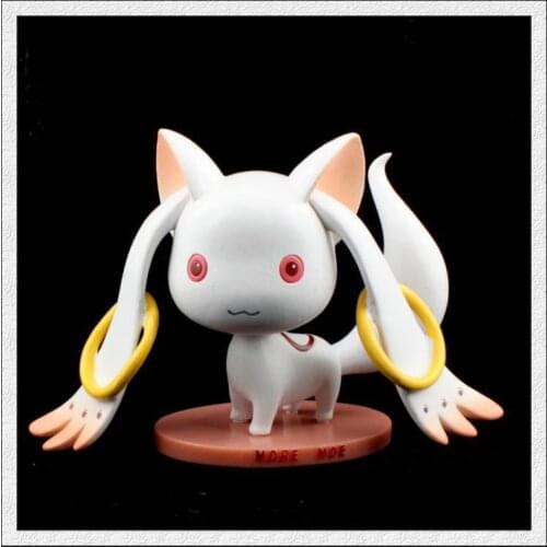Japan Anime Action Figure Puella Magi Madoka Magica Incubator QB More Moe Q Small Seal Ver Resin Model Decoration Kids Doll 10cm