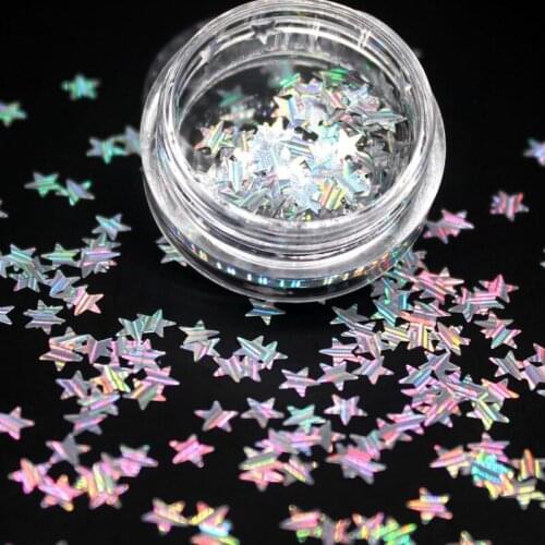 1Pcs Sell 1 Pcs Laser Shiny Star Ultrathin Sequins Nail Art Glitter Tips UV Gel 3D Nail Decoration Manicure DIY Accessories
