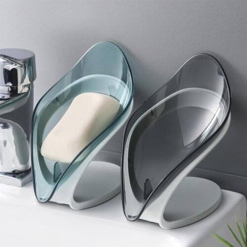 1pc Leaf Shape Soap Box Soap Dish Storage Plate Tray Bathroom Soap Holder Case Bathroom Supplies Bathroom Gadgets