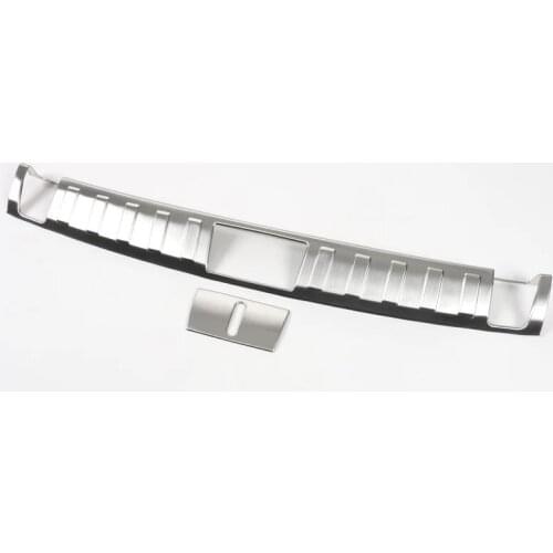 For Jeep Renegade 2016 Stainless Steel 1PC Car Trunk Inner Rear Tail Box Bumper Pedal Plate Panel Cover Trim Moldings