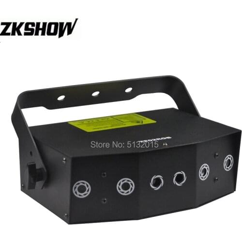 6PCS/Lot RGB LED Animation Laser Projector 24 Patterns Pro Sound Audio DJ Disco Party Club Lighting Effect Equipment for Event