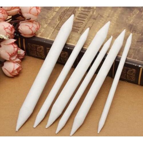 6pcs Blending Smudge Tortillon Stump Sketch 6 Sizes Art Drawing Tool Pastel New