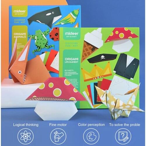 60 Sheets Crafts Kids DIY Paper Art Baby Early Learning Education Toys Gifts Origami Cartoon Book Toy Baby Toys
