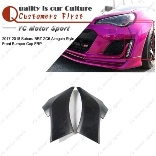 Car Accessories FRP Fiber Glass AG Style Front Bumper Spat Fit For 2017-2018 Subaru BRZ Front Bumper Cap