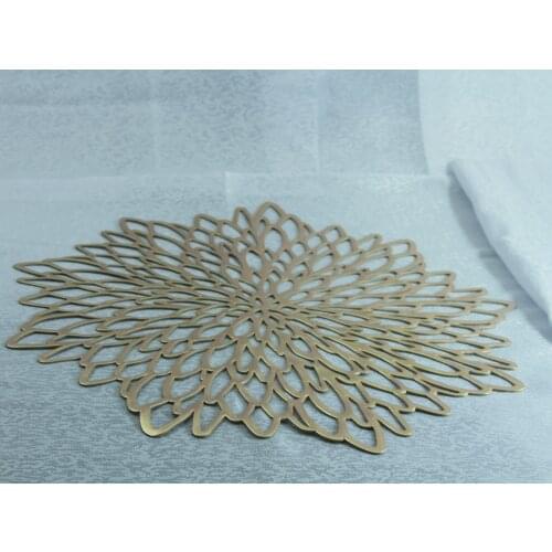 Free shipping PVC placemat decoration mat 4pcs qm20082901