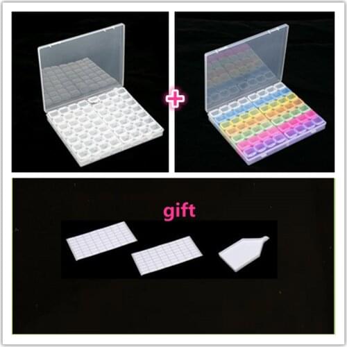 112 Grids Diamond Painting Storage Case, Beads, Diamond Painting full drill new arrivals Storage Organizer, Box with Label Tray