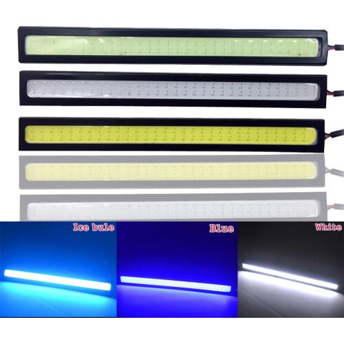 10X 17cm 14cm COB DRL White Blue Trunk Lamp Daytime Running Light Turn Signal Waterproof Auto Lamp External Lamp Car Driving Led