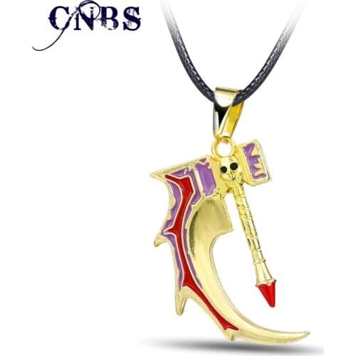 Dota 2 Cranium Basher Hammer Metal Necklace can dropshipping Charm Pendant Cosplay Accessories Jewelry Gift YS10829