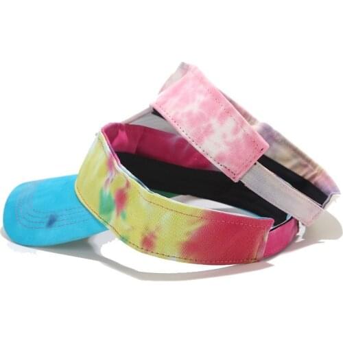 Cotton Color Printing Visors Baseball Cap Adjustable Snapback Cap for Men and Women 01