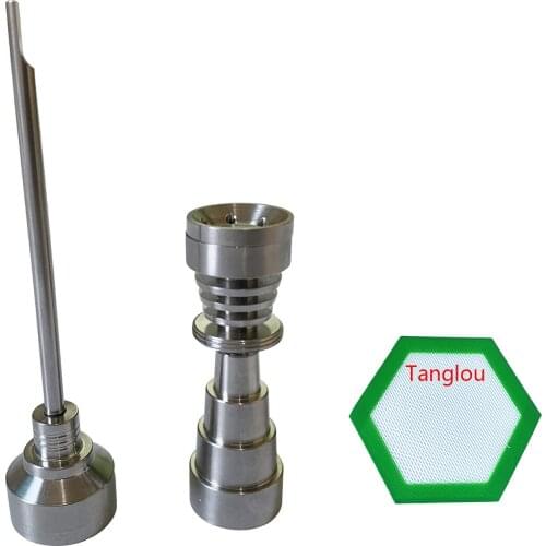 Titanium Wax Tools Male and Female 10mm/14mm/18mm with 6 Holes Type with Food Silicone Pad