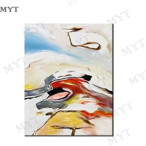 MYT Real Picture Canvas Oil Painting Cuadro Decoracion Acrylic Abstract Painting Wall Art Picture For Living Room Home Decor