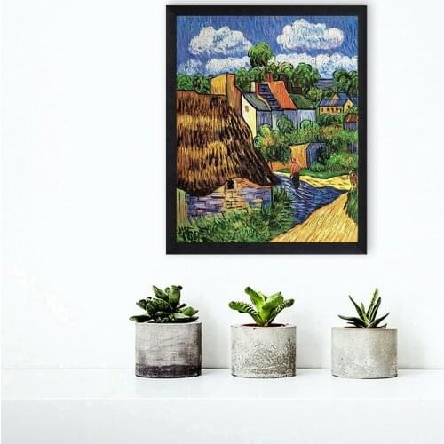 Oil Painting By Numbers "Comic Book House " Drawing on Canvas HandPainted Art Gift DIY Picture By Number Kits Wall Decor