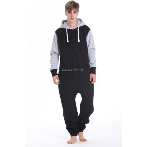 Nordic way onesie hoodies fleece all in one piece jumpsuit unisex playsuit comfy romper for man