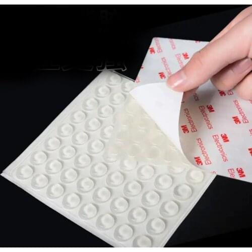 Silica Gel Particles Noise Reduction Cupboard Door Toilet Cover Cushioning Self-adhesive Non-slip Rubber Anti-collision Pad