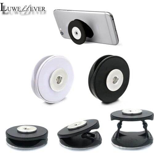 New Phone Folding Stand Finger 018 Fit 18mm Snap Button Mobile Secure Grip Support Bracket Adjustable Desktop Holder