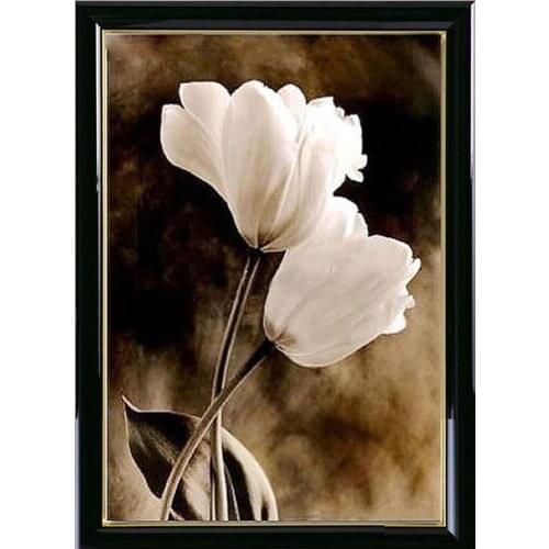 New Arrive Free Shipping Kit DIY Diamond Painting Full Embroidery 3d Square Rhinestone Handmade White Flower Kit Strass Mosaico