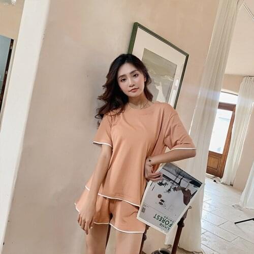 Two Piece Yes Girl Pajama Set Cute Underwear Set Cotton Pajama Women Loungewear