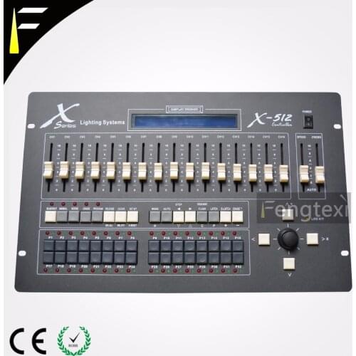 Pro Lighting Controller 512 Channels Console wit 3840 Chase steps X-512B Joystick XY DMX Master Console in Dj/Disco
