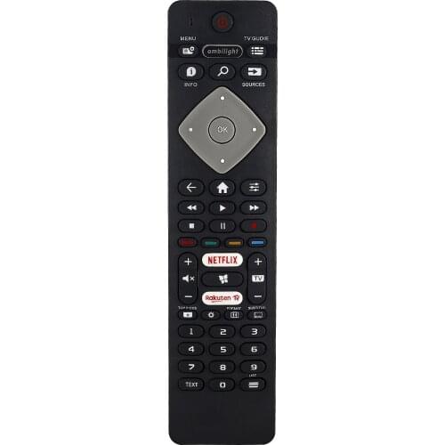 Remote Control for Philips LED TV RC2533 RC2582/01 398GM10BEPHN0012PH YKF456-001 2422 5490 01833 RC2525 With Netflix Rakuten TV