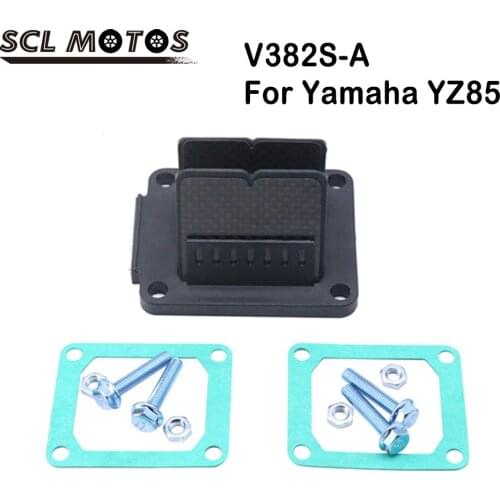 SCL MOTOS Motorcycle Carbon Fiber Intake Reed Valve Set For Yamaha YZ85 2002-2019 VForce3 V382S-A Motorbike