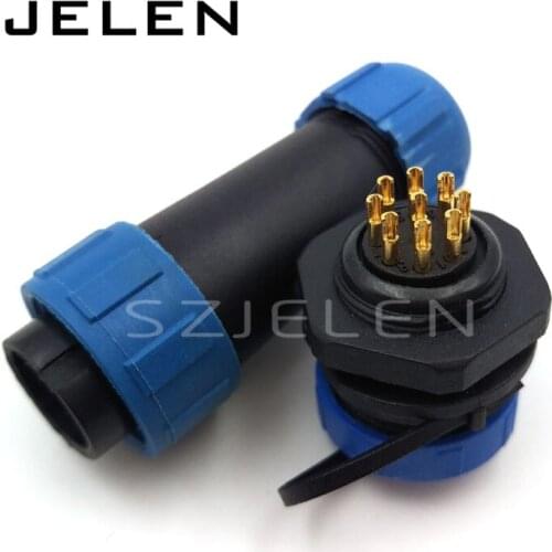 SY1710, 9 pin waterproof connector,waterproof electrical Male and female connectors, LED waterproof electrical wire connector